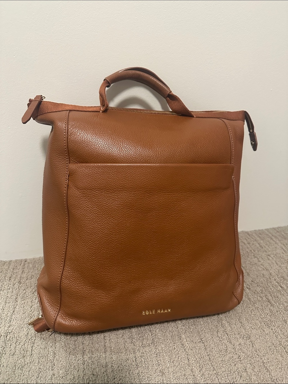 Cole Haan Cognac Leather Women’s Backpack